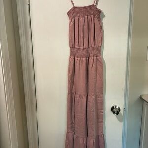 Chic Mauve Smocked Jumpsuit